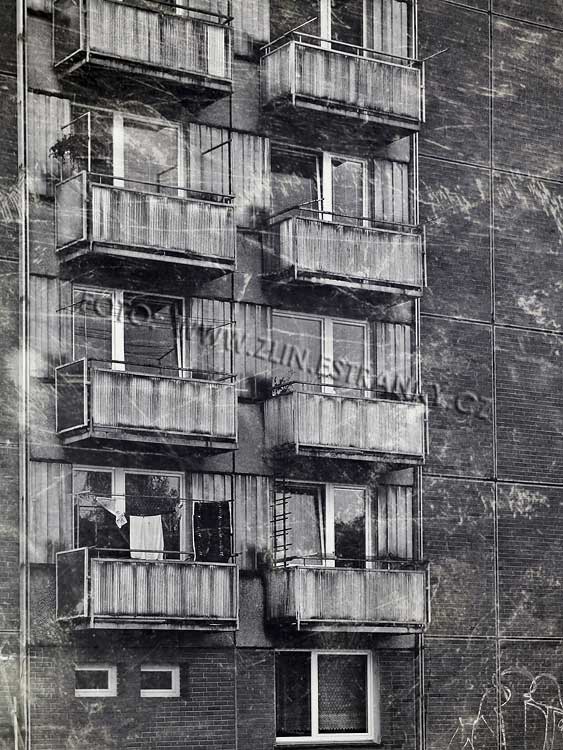 1972-80 - Jižní svahy - Jílová ulice - bodový dům - balkony