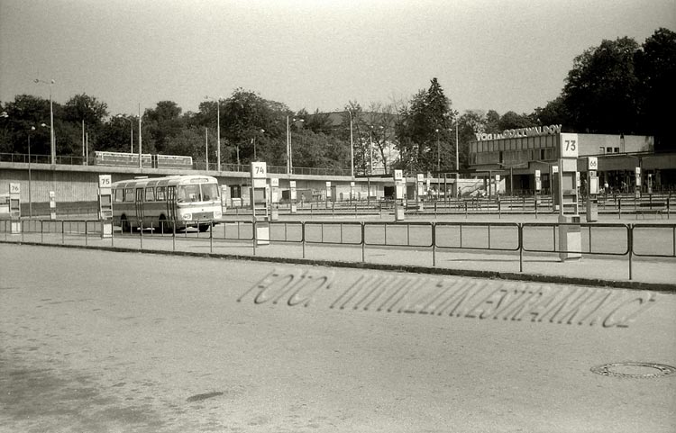 1984-88 - Trávník - Autobusové nádraží Gottwaldov