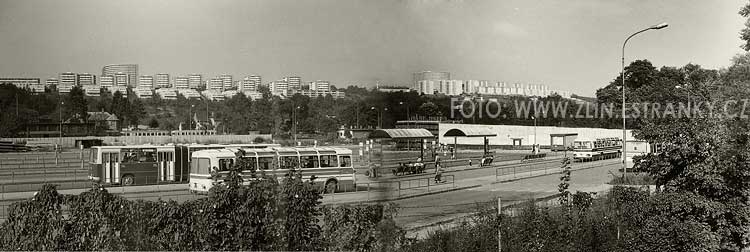 1984-88 - Trávník - autobus. nádraží Gottwaldov